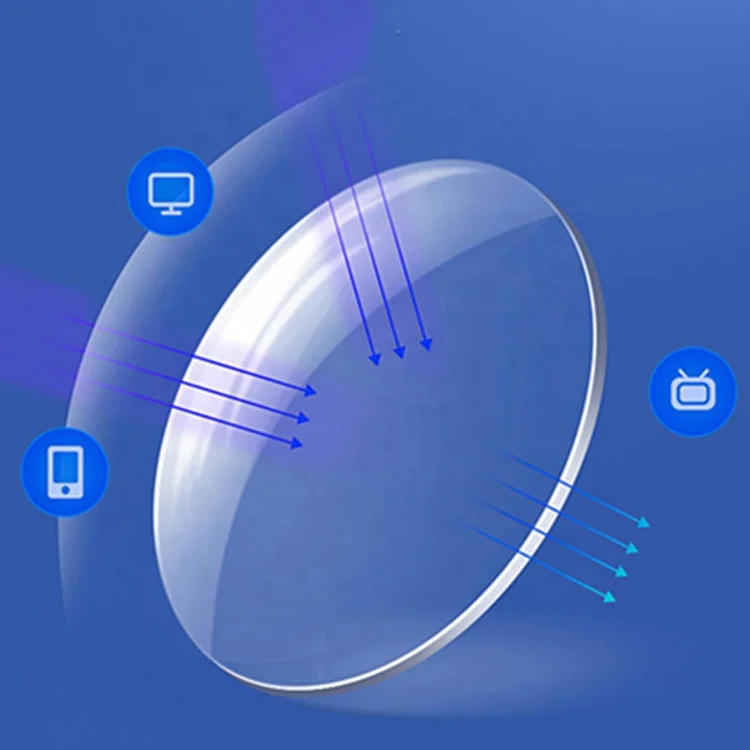 Линзы для очков 1 499/1 56/1 61/1 67/1 74/1 59 полимерные многофокальные/блокирующие Синие лучи/фотохромные линзы с