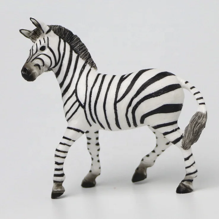 
wholesale plastic natural wild animal zebra toys from China manufacturer 
