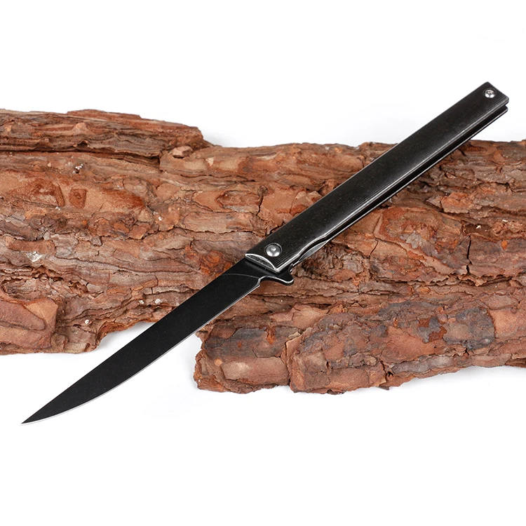 
High end M390 steel blade folding pocket knife with titanium alloy handle 