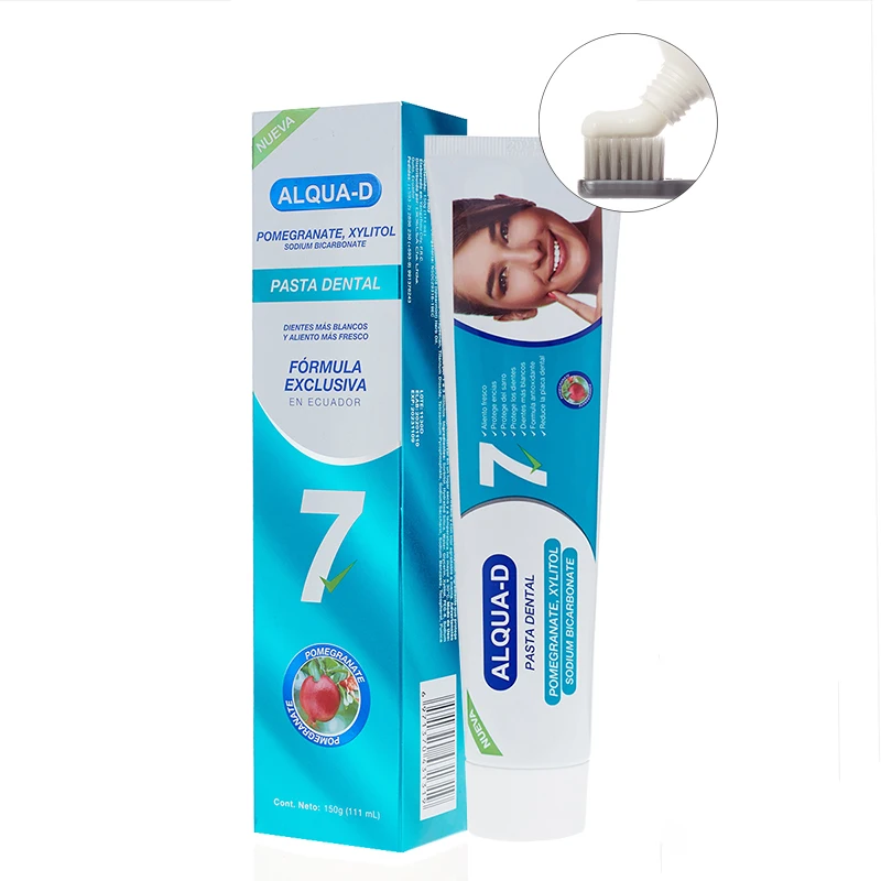 Wholesale Custom Logo Pomegranate Xylitol Baking Soda Whitening Toothpaste Manufacturer For Adults