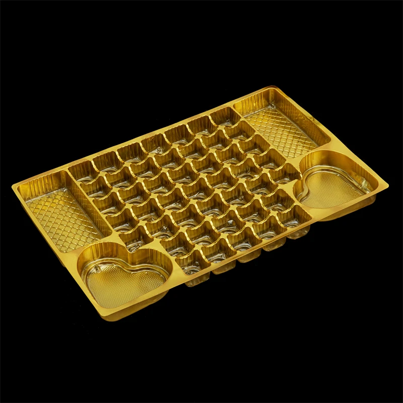Custom Chocolate And Candy Blister Insert Tray Box Food Grade Blister Packing Thermoformed Plastic Trays