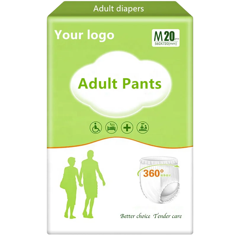Wholesale High Quality Hospital Ultra Thick Disposable Adult Diaper Pull Up Pants Diapers For Elderly