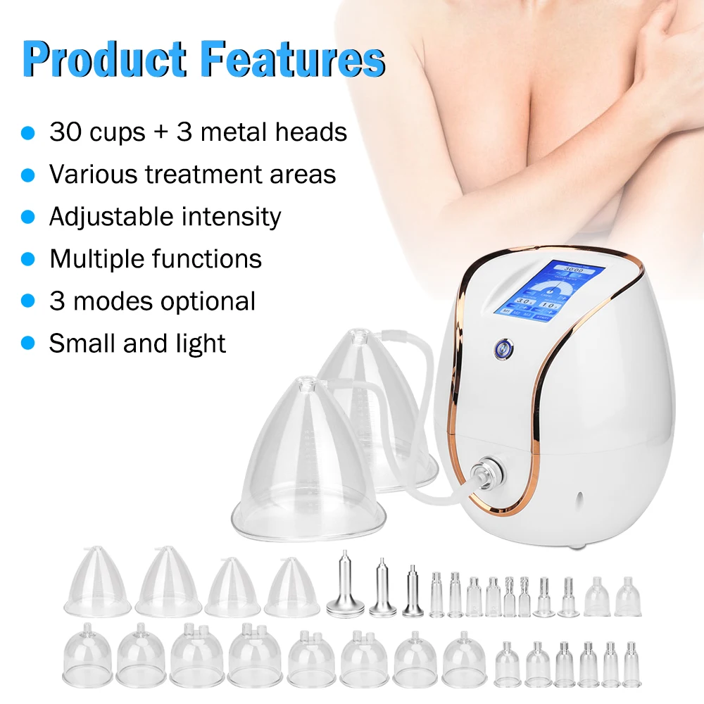 FX046 Pressotherapy Cavitation Vacuum Suction Cups Pump Therapy Butt Lifting Buttocks And Breast Enlargement Massager Machine