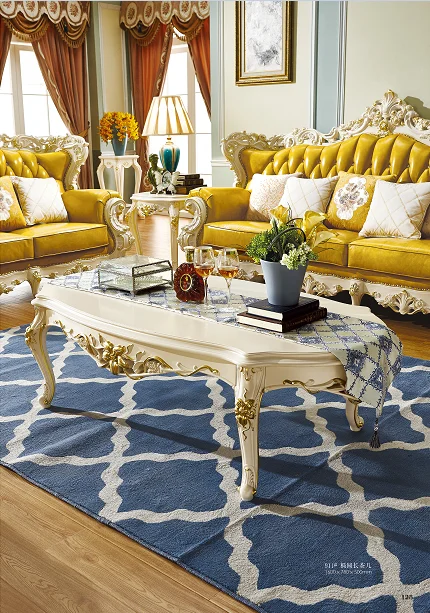 Новейший современный журнальный столик для гостиной Овальный длинный