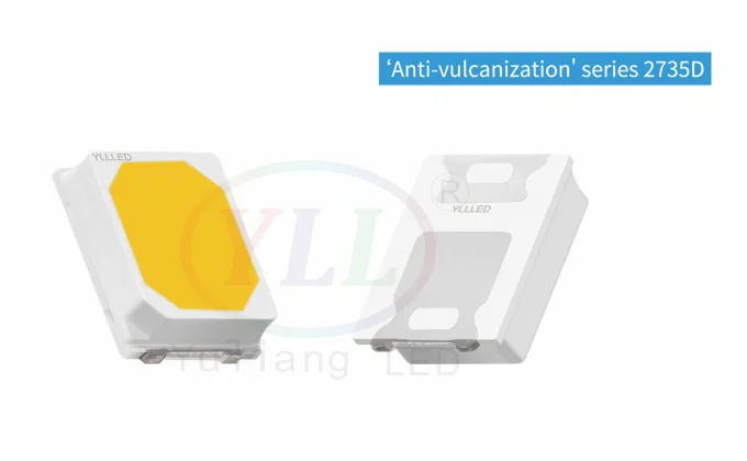 Yuliang LED Factory Customize smd LED Chip 2735 White Amber Red Anti vulcanization Light Lamp Diode for outdoor decorative light