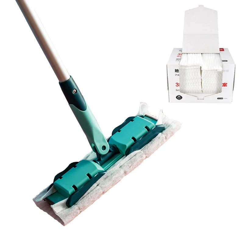 HJ Customized Manufacturer spunlace non woven Easy taking disposable dry Wet Floor household use