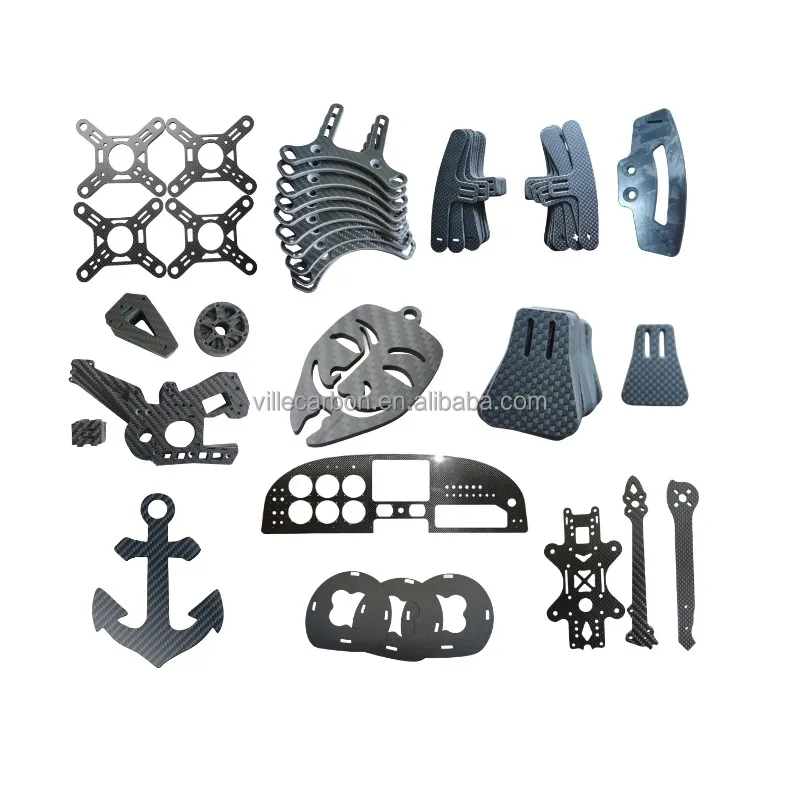 High Performance Carbon Fiber tube CNC cutting plate Carbon Fiber Sheet Plane Cutting Services for RC parts