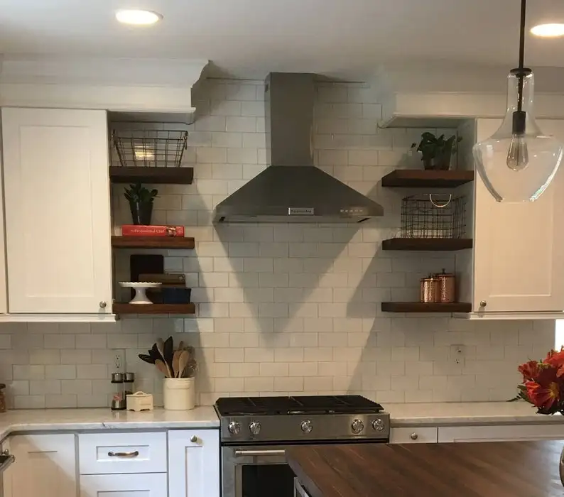 Premium Solid Walnut TV Floating Shelf,custom board, Wall-mounted foam , heavy duty bracket