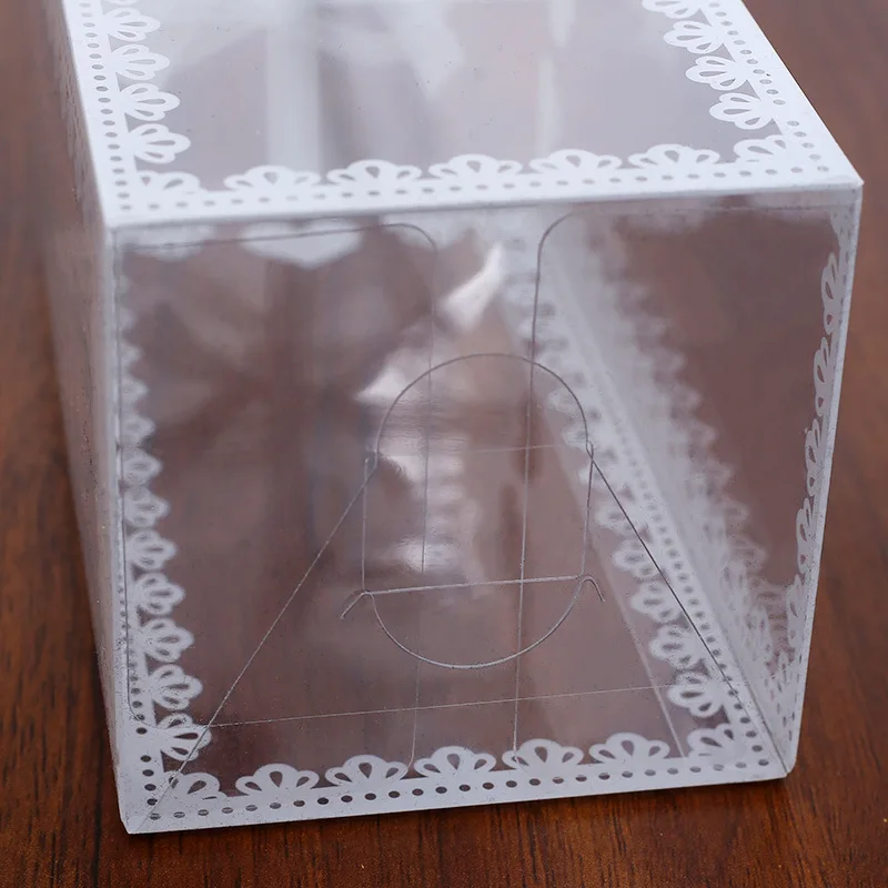 ZL Wholesale Luxury Fancy Packaging Flower Cookies Candy Clear PVC Plastic Gift Box Wedding Favors Gift Box Packaging