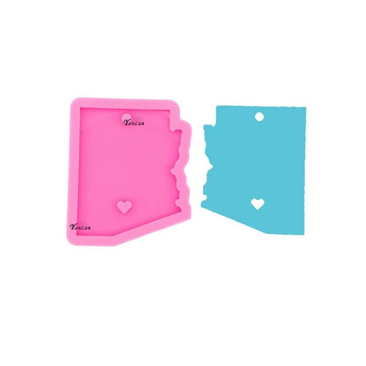 S815 state Arizona silicone keychain mold