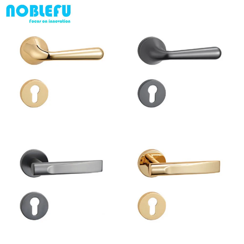 Modern light luxury door handle zinc alloy furniture door handle set