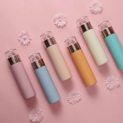 Tea separation vacuum bottles with tea filter and glass lid