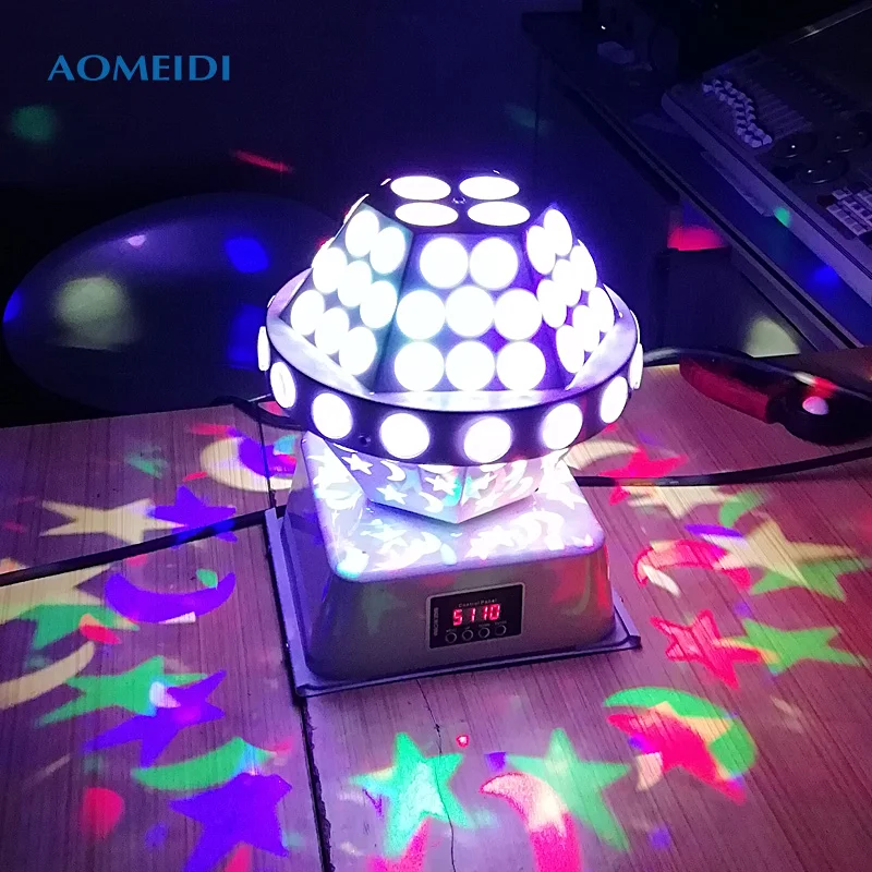 
DMX LED Moon and Star Effect Double UFO DJ Equipment Disco Lights Ball from China 