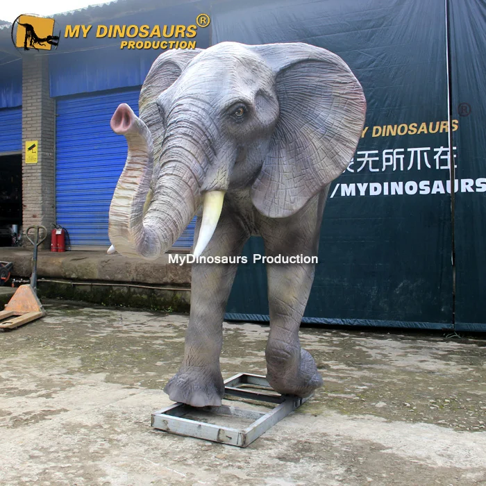 R Outdoor Animatronic Decoration Animal Artificial Animatronic Elephant Head For Sale