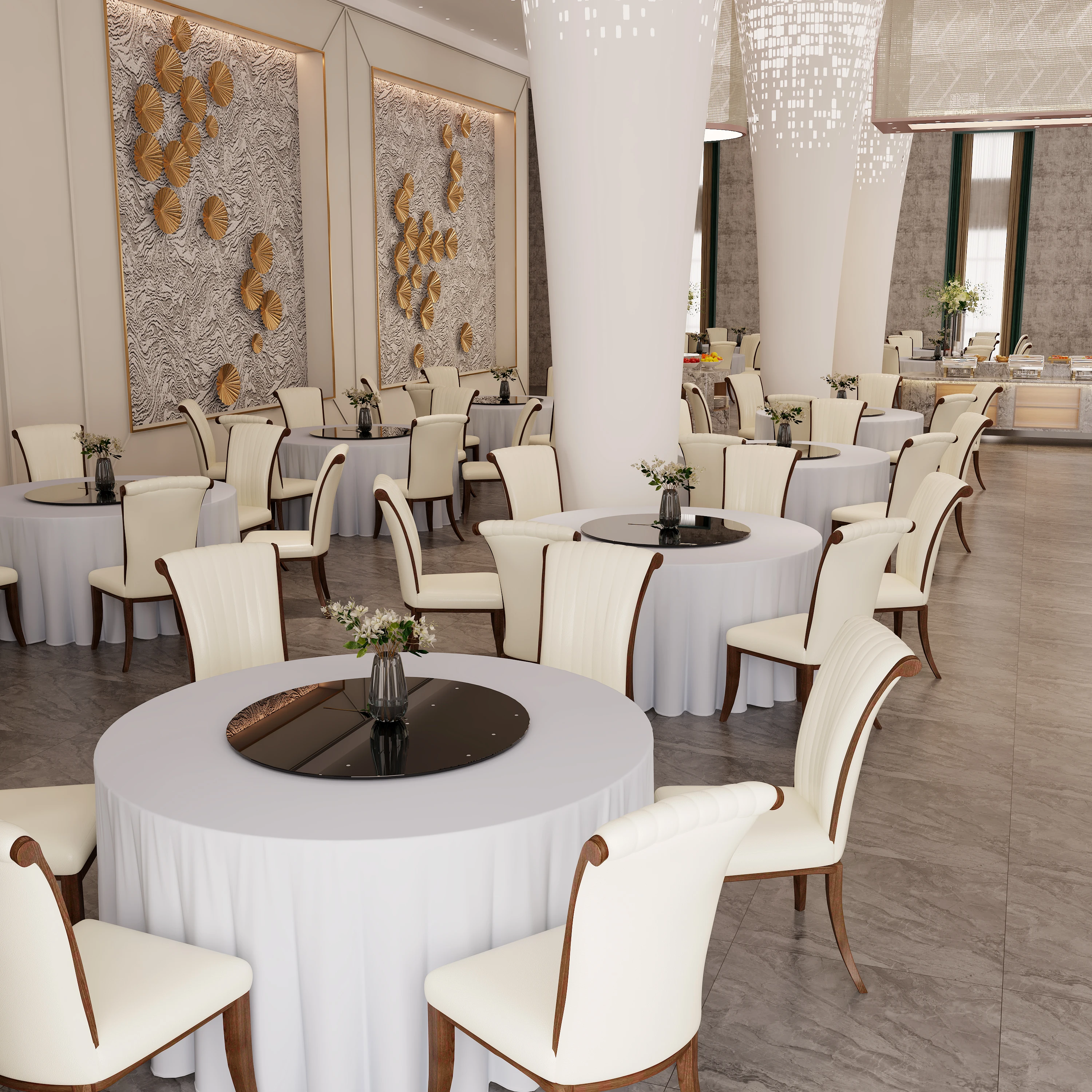 Home Kitchen Restaurant Living Room Cafe Classic Upholstered White Pu Leather Cushion Armless Dining Chair Classic Dining Chair