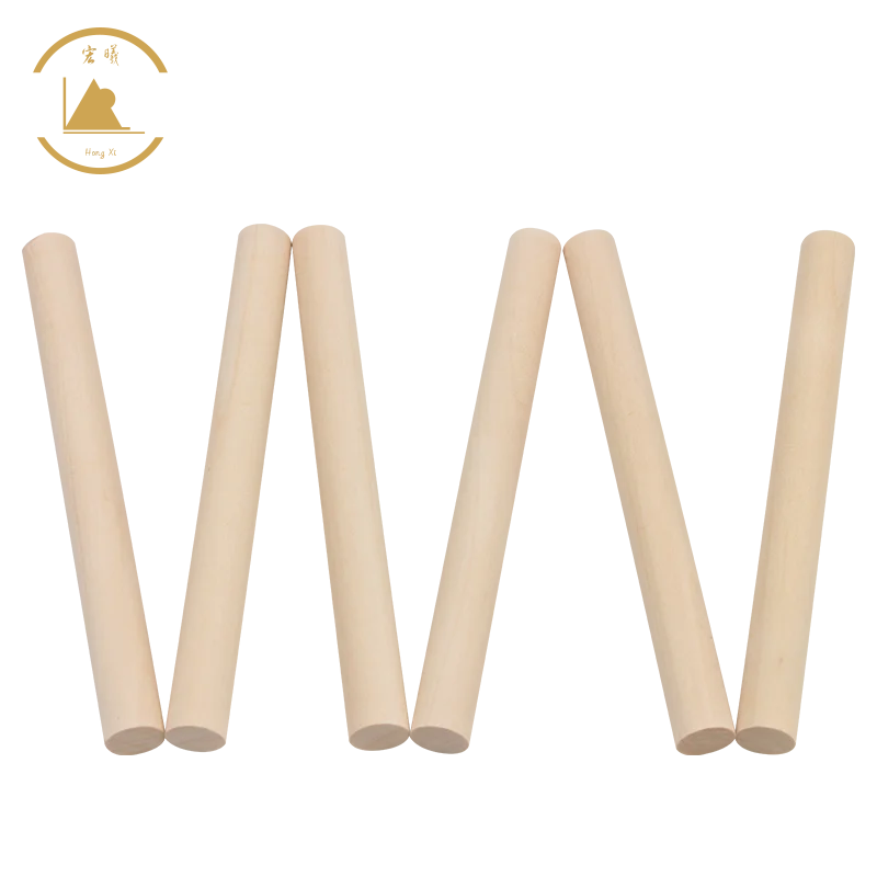 Прямая поставка с завода, Готовые Деревянные дюбели, березовые деревянные круглые палочки, прямые и гладкие для рукоделия «сделай сам» и индивидуальных размеров