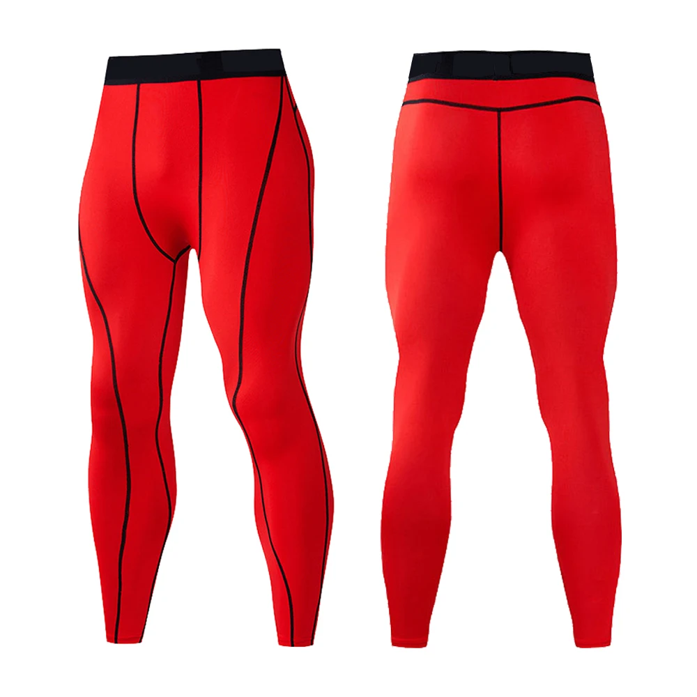 Customized Sports Gym Training Wear Workout Fitness Tights Man Basketball Football Compression Pants Men Running Leggings