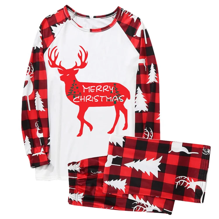 Family Matching Christmas Pajamas Set Winter Sleepwear Pjs Set For Couples And Kids Family Pajamas