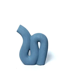 Rural Morandi Simplicity Style Irregular Design Flower Arrangement Home Decor Ceramic Vase