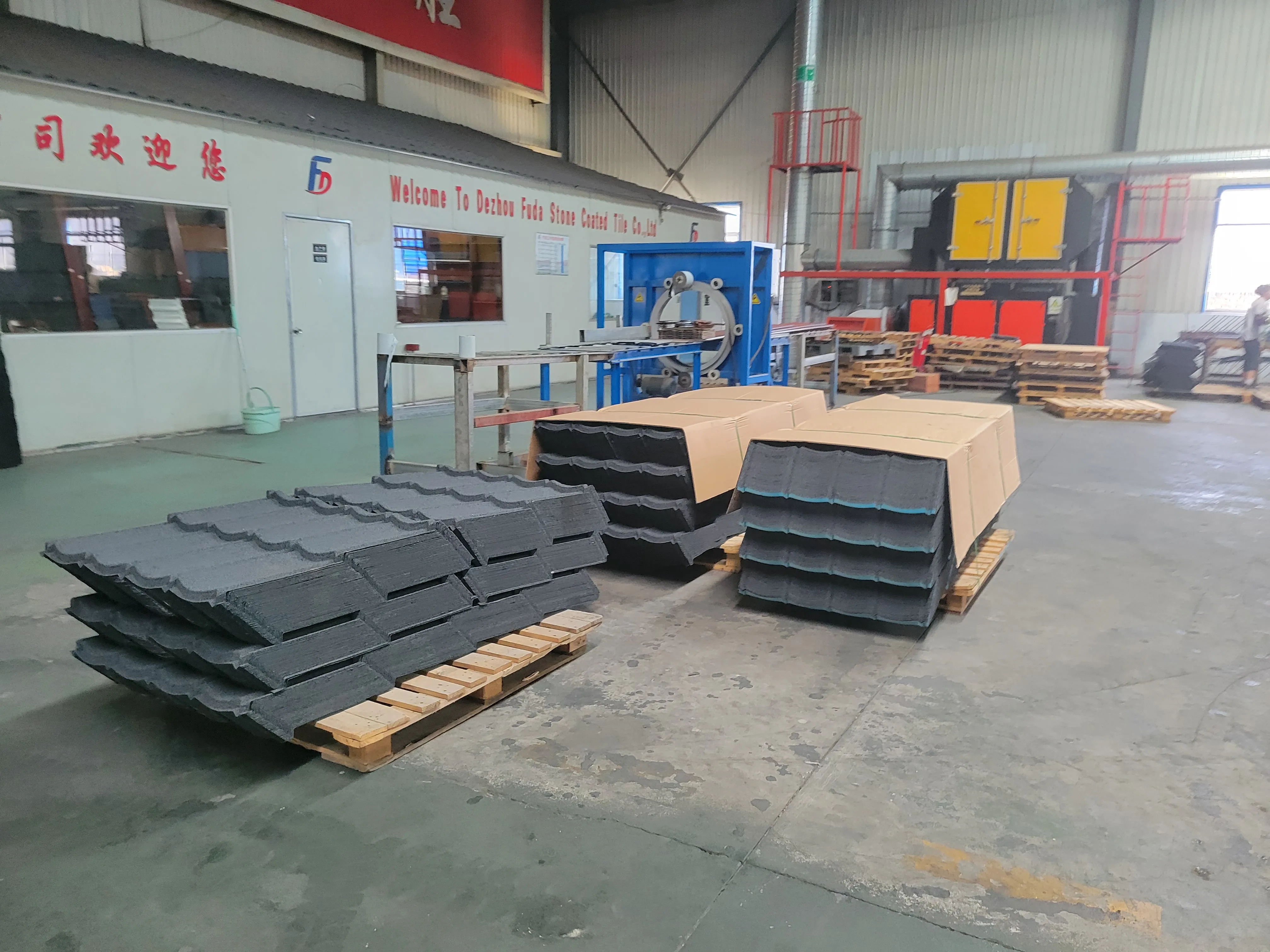 Barrel type Roof Building Material Stone Coated Manufacturer of Roofing Sheet