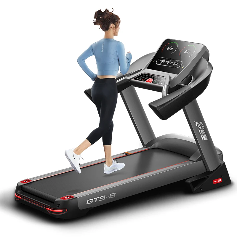 YPOO AC motor semi commercial treadmill android china treadmill factory treadmill gym sports 52CM running machine with  APP