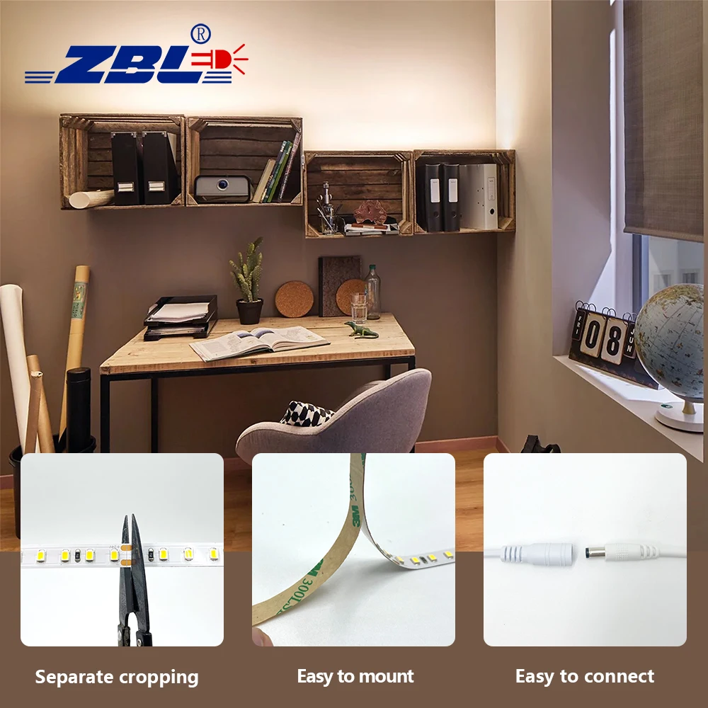 High Quality Wholesale Custom Cheap Led Light Strip Led Strip 12v 24V 200 Led SMD Light 2835 Led Strip for Advertising Light Box