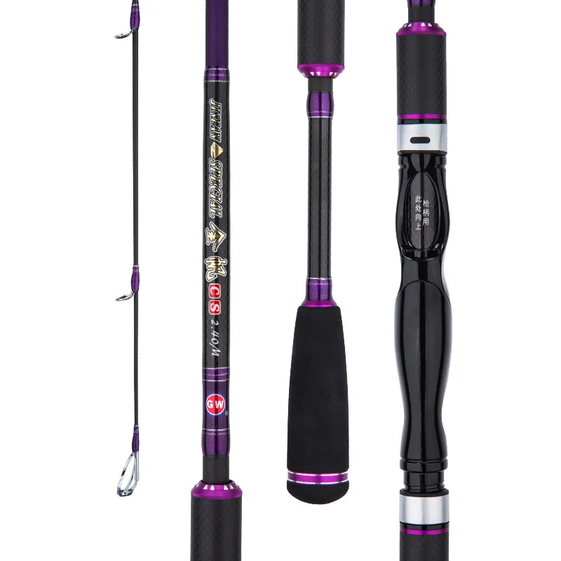 Tcoedm FUJI Parts 1.9m 1.95m High Carbon Jig Fishing Rod Saltwater Slow Pitch Action Jigging Rod