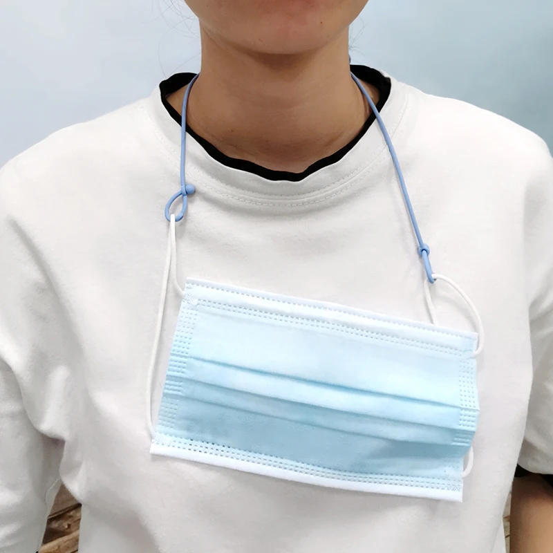 
New Design Facemask Ear Extender Rope Silicone Masking Straps Adjustable Hook Lanyard 