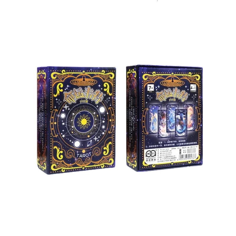 Tarot Cards with Guide Book 78 Classic Pvc Original tarot kartlar Deck jeux de Tarot Fortune Telling Game cards and oracles