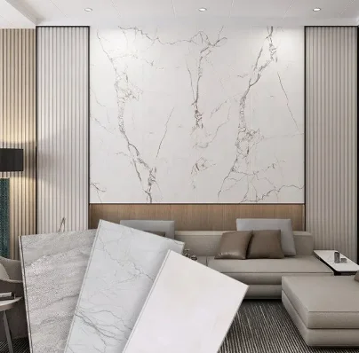 Новая каменная пластиковая SPC стеновая панель, глянцевая мраморная ПВХ доска, водонепроницаемая Бытовая декоративная доска для отеля, имитирующая рок-доска