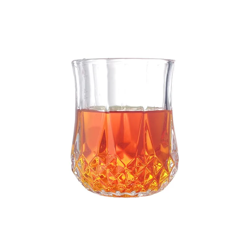 Manufacturer of Luxury Diamond Liquor Glassware Bar Classic Clear Cup 8oz 12oz Wine Tequila Whiskey Cocktails Shot Glasses Set