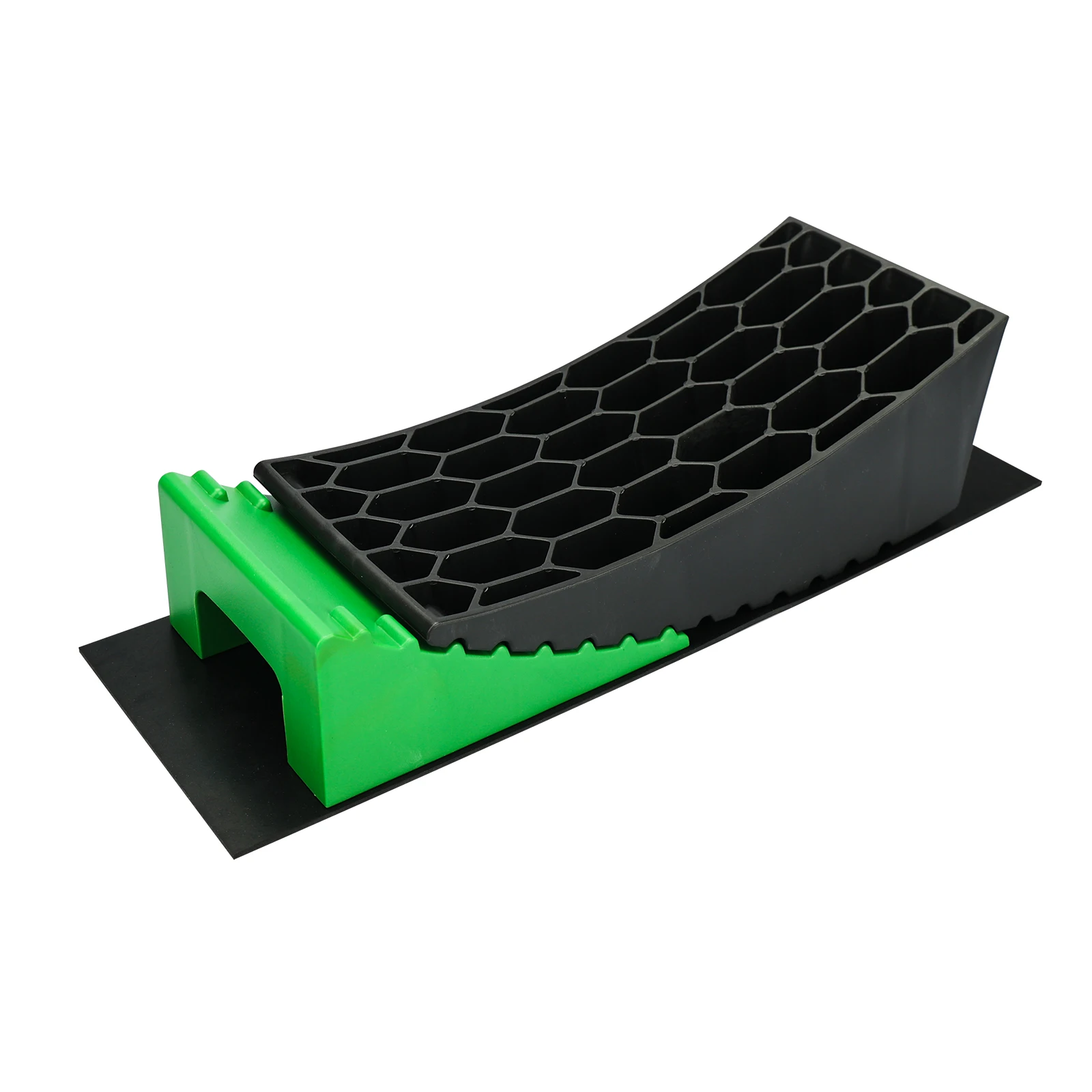 Camper Levelers 8-Pieces Kit RV Leveling Blocks Camper Wheel Chocks,Including Two Curved LevelersTwo Chocks, Two Rubber Grip Mat