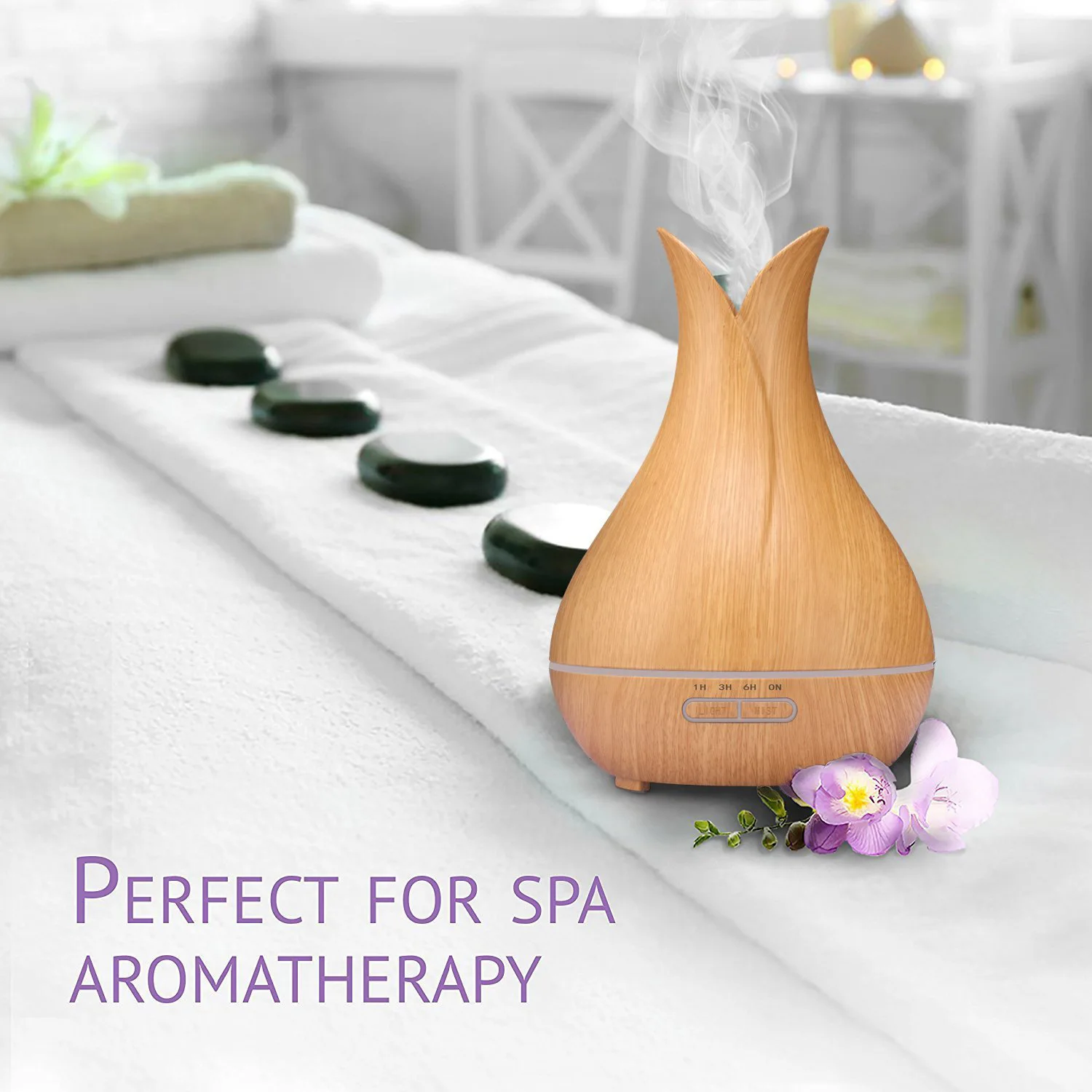 Electric Ultrasonic Aromatherapy LED Scent Water Home Portable Plug In Room Air Humidifier Essential Oil  Aroma Diffuser