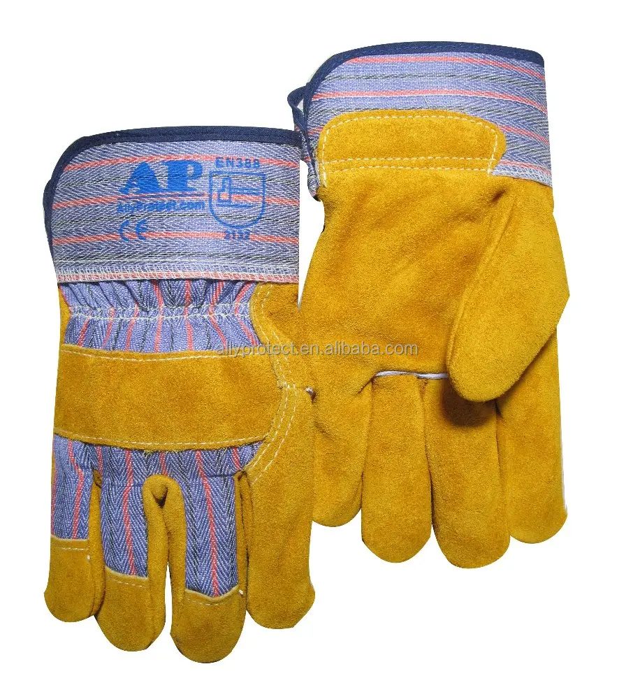 AP-1516 CE EN388 лучший продавец кожаные рабочие перчатки и садовые перчатки в перчатках безопасности