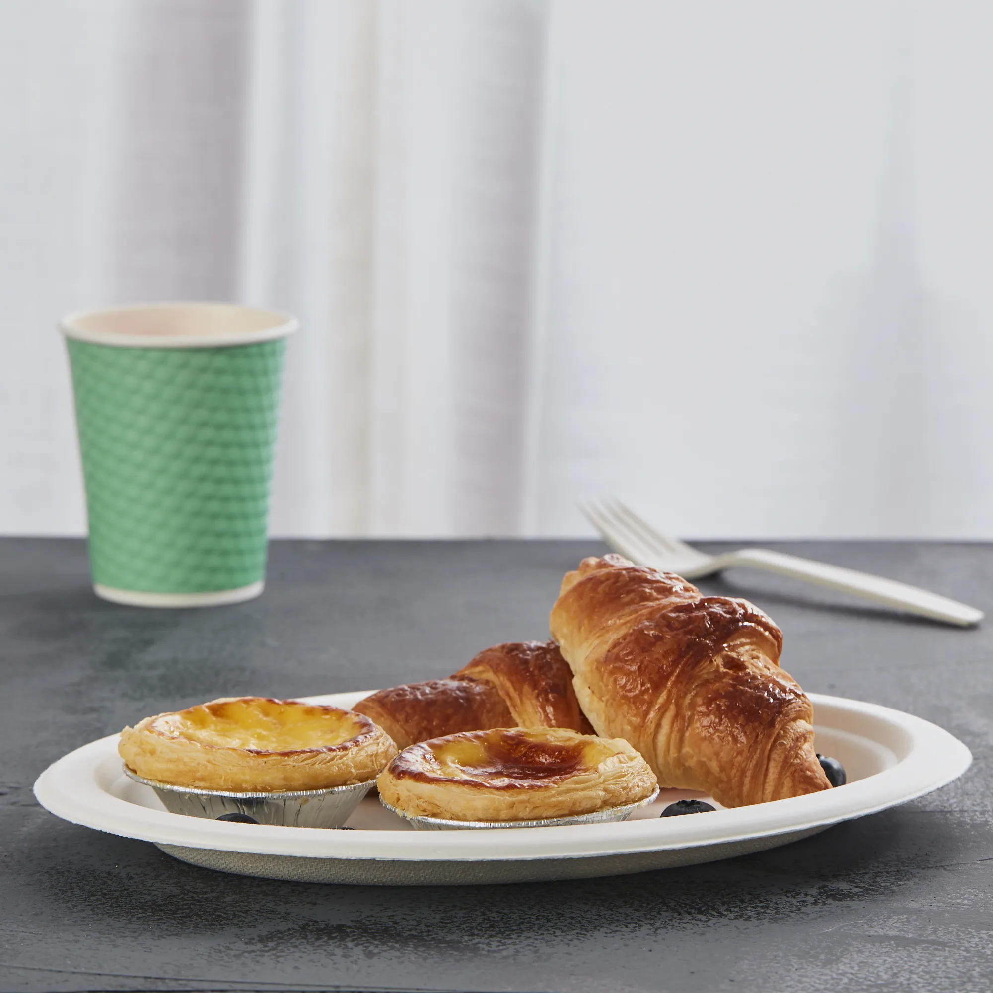 Low price Attractive Latest desirable Dinner Plate Manufacturer Corn Starch Snack Plate