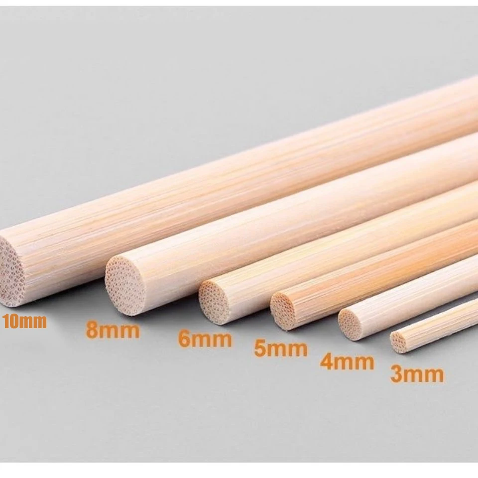 Barbecue skewers for Oden spicy hot pot and Guo Kui chicken available with laser engraved LOGO disposable round bamboo skewers