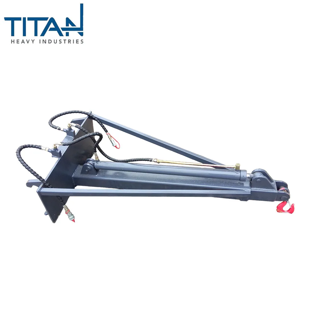 Loader attachments can be customized including a trailer fork a hydraulic wood grab fork  European-style quick hitch