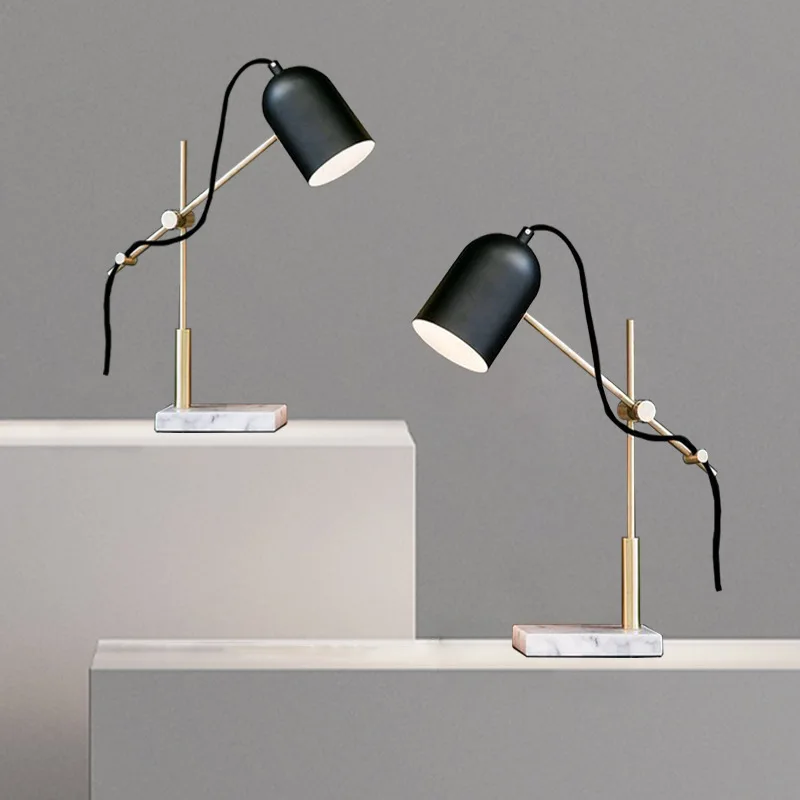 Modern minimalist Nordic living room study room office home decoration Adjustable rocker design table lamp