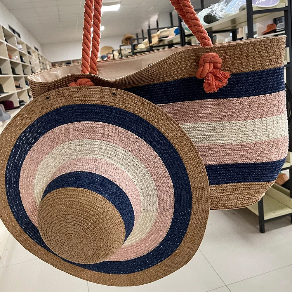 FREE SAMPLE big wide brim personalized floppy sombrero sun beach straw summer oversize hats for ladies for crafting