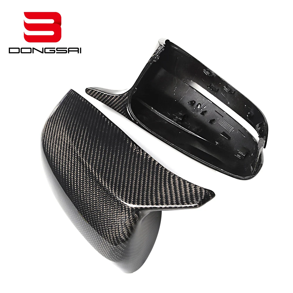 Carbon Fiber Side View M Look Wing Mirror Caps Covers for BMW G30 G11 RHD 2017+