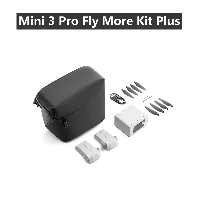 DJI Mini 3 Pro Fly More Kit Plus 47min max flight time Two-Way Charging Hub Shoulder Bag Propellers USB 3.0 Type-C Date Cable