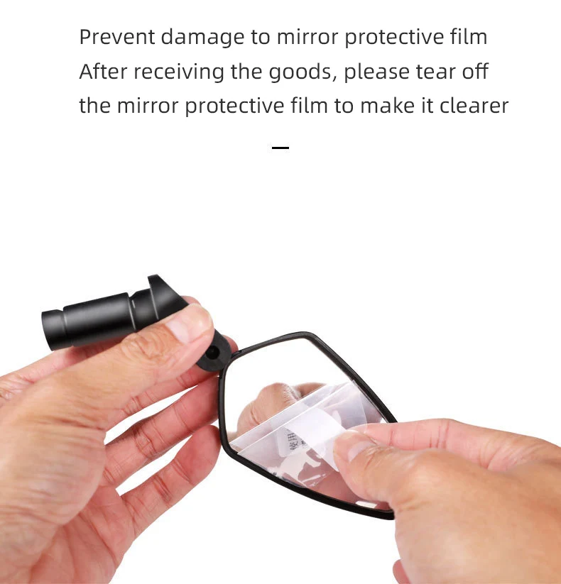 Bicycle Rearview Mirror Nylon Resin Type  Bicycle and Mountain Bike Handlebar Parts High-definition Handlebar Rearview Mirror