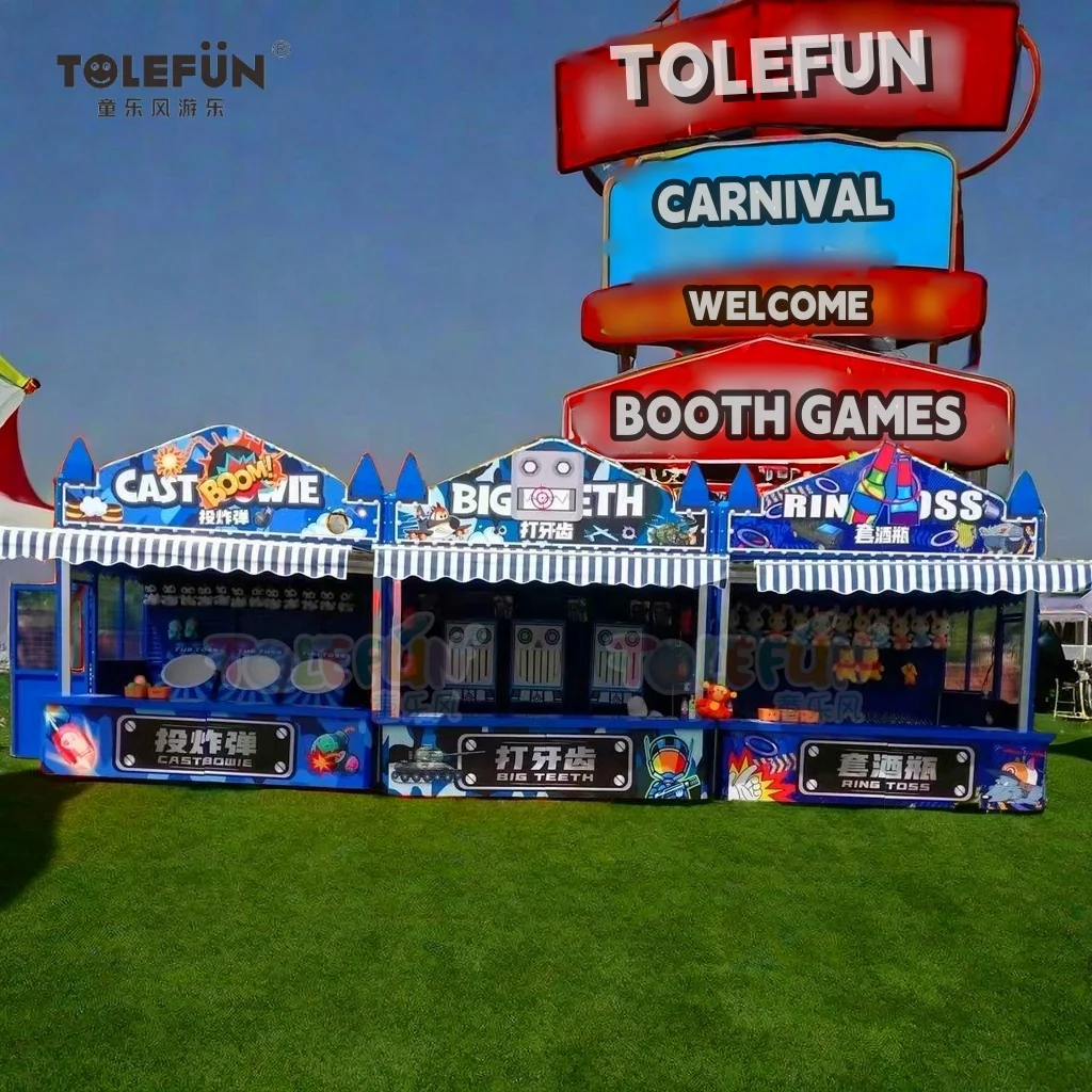 Tolefun Kids Aqua Water Amusement Park Playground Equipment Manufacturer Luxury Metal Carnival Booth Games Outdoor For Adults