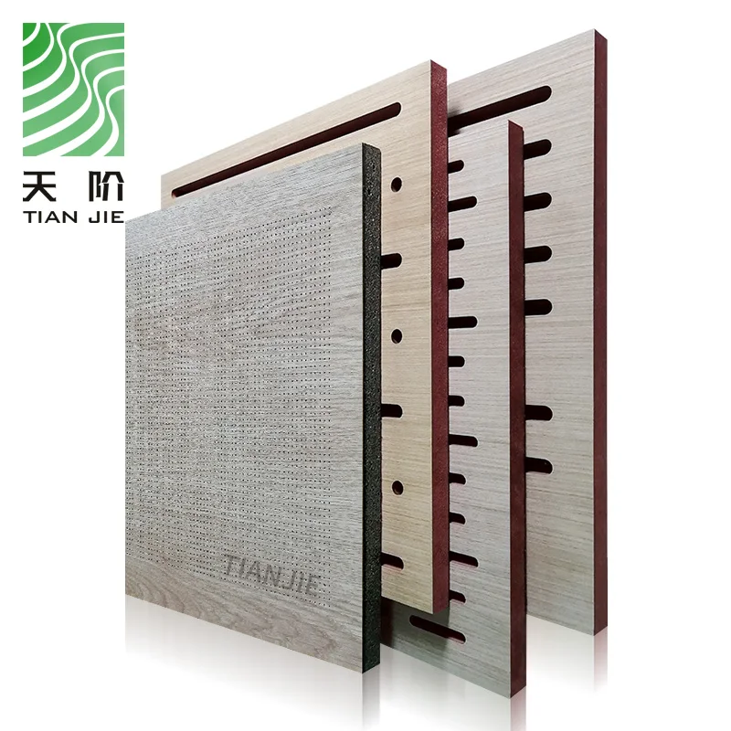Tianjie Acoustic Panels Mdf Wall Board Wooden Perforated Acoustic Sound Absorbing Panel Acoustic Panel Price