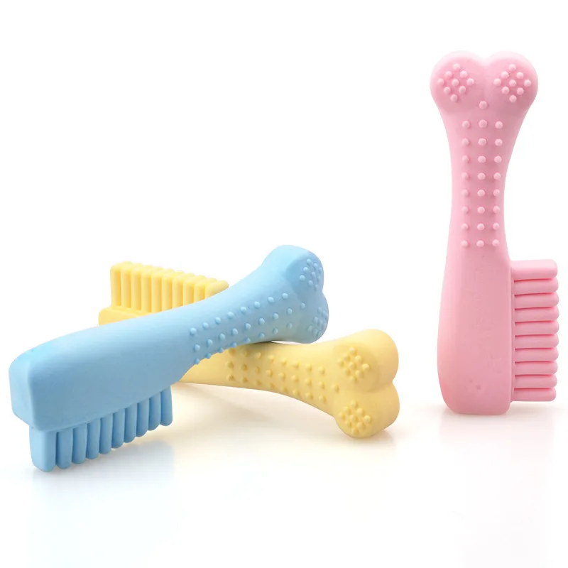 dog chew toy dogs bone dental care teeth cleaning eco friendly durable rubber dog toys