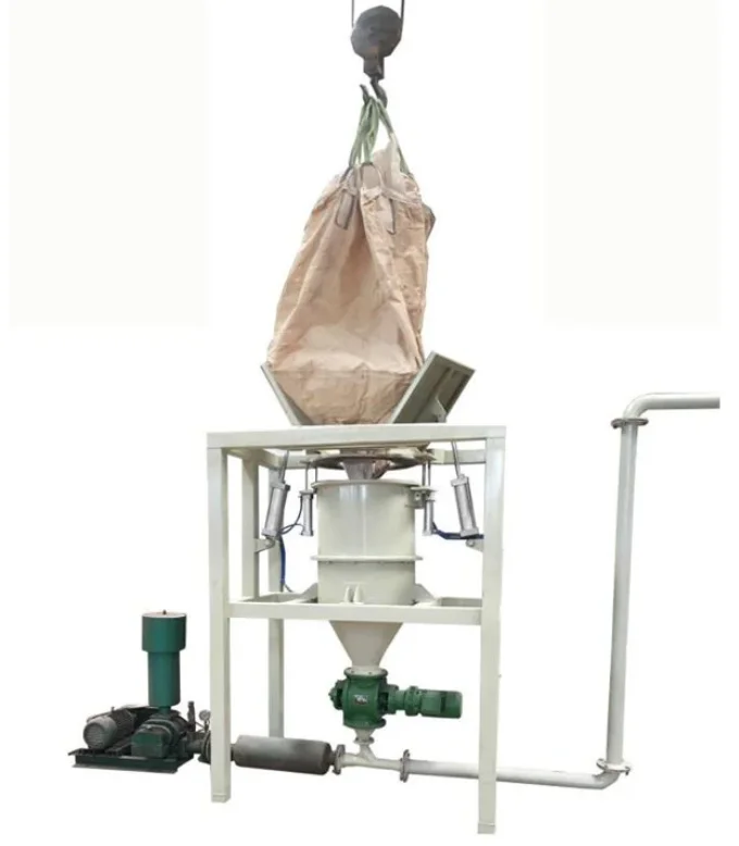 Разрядник порошка Jumbo Bag 500-1000 кг с пневматической конвейерной системой