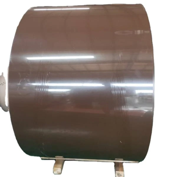 Китайский поставщик Dx51d цинк 40 г PE ПВХ пластиковая пленка PPGL Ral 8017 стандарт Dx52D PPGI предварительно окрашенные стальные катушки