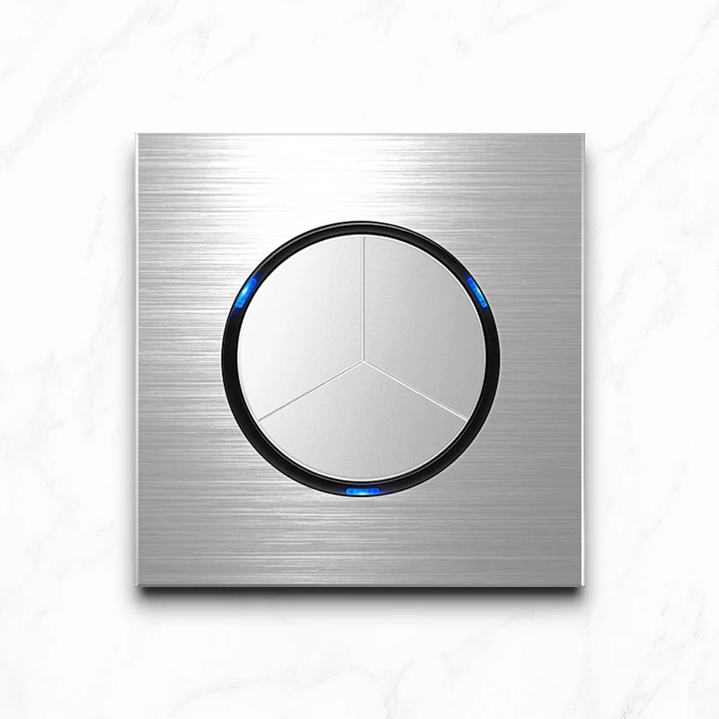 YINKA High Quality Metal Panel Switch Socket Nigeria Standard Silver Black Hot Sale Wholesale Price