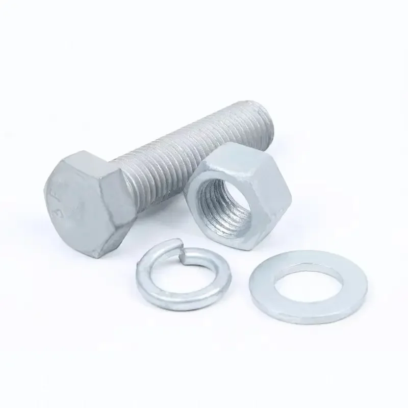 Low price wholesale support customization hot dip galvanized hex bolt nut for machine