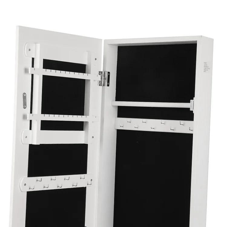 factory custom bedroom body mirror full-length mirror gym home fitness large standing floor mirror with jewelry cabinet